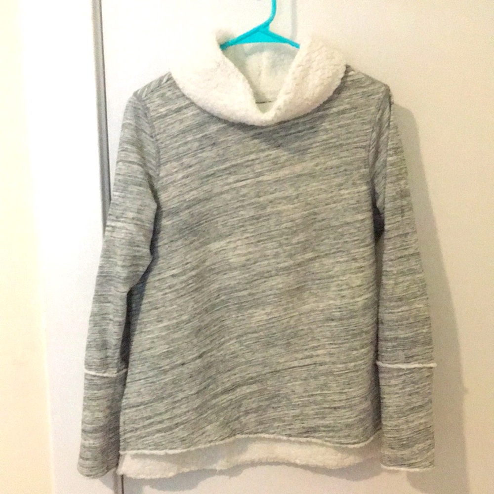 Marble Grey Turtleneck Sweater